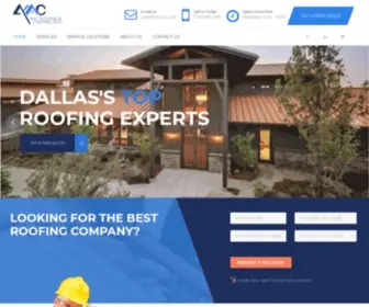 AMCRNC.com(AMC Roofing and Construction) Screenshot