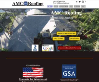 Amcroofing.com(AMC Roofing) Screenshot