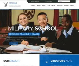 Amcsus.org(Association of Military College) Screenshot