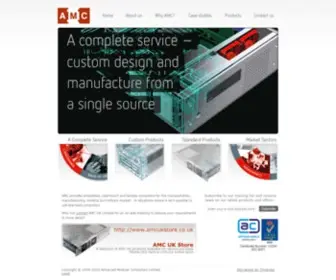Amcuk.com(AMC UK rackmount computer systems for server telecoms applications) Screenshot