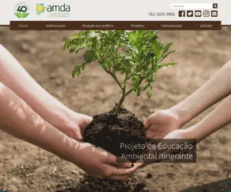 Amda.org.br(Associação Mineira de Defesa do Ambiente) Screenshot