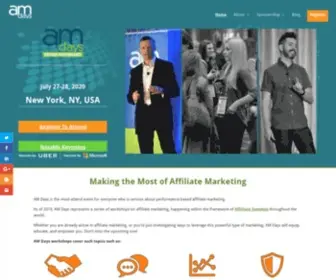 Amdays.com(AM Days Affiliate Marketing Workshops) Screenshot