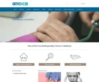 AMDC.com.mv(Azmi-Naeem Medical & Diagnostic Centre Pvt Ltd) Screenshot