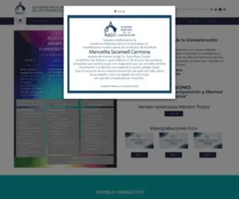 AMDC.org.mx(Academia Mexicana de la Comunicación) Screenshot