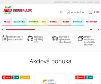 Amddrogeria.sk(Nakupujte drogériový tovar v pohodlí domova. Amd drogéria) Screenshot