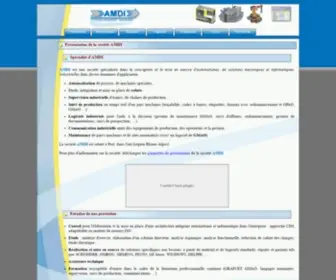 Amdi01.com(Automatisme, Maintenance et Developpement Industriel) Screenshot
