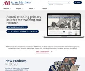 Amdigital.co.uk(Adam Matthew Digital) Screenshot