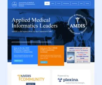 Amdis.org(Association of Medical Directors of Information Systems) Screenshot