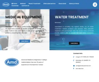 Amdmyanmar.com(Advanced Medical & Diagnositcs Trading Ltd) Screenshot