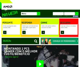 Amdnaveia.com.br(AMD na veia) Screenshot