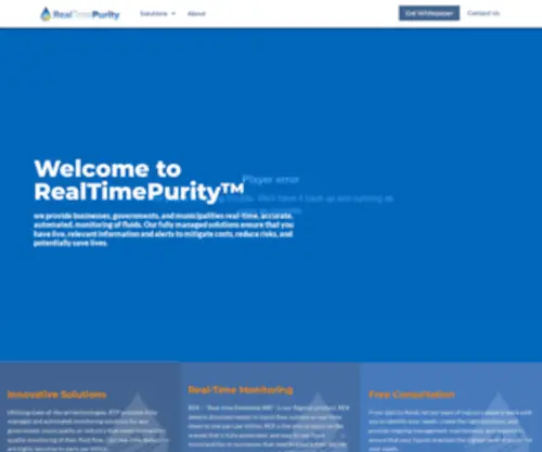 Amdsinc.com(Real Time Purity Detection Solutions) Screenshot