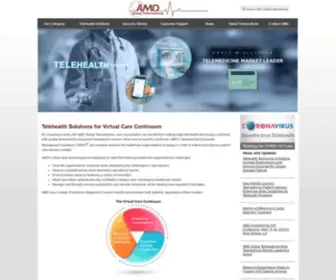 Amdtelemedicine.com(Telemedicine Equipment and Telehealth Technology) Screenshot