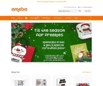 Ameba.com.sg(The fun and quirky gift store) Screenshot