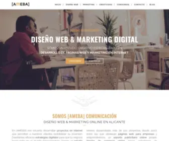 Amebacomunicacion.com(Diseño web Alicante) Screenshot