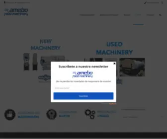 Amebofoodmachinery.com(Maquinaria de segunda mano) Screenshot