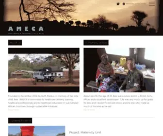 Ameca.org.uk(Alex`s Medical & Educational Clinic in Africa) Screenshot