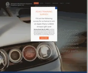 Ameca.org(Automotive Manufacturers Equipment Compliance Agency) Screenshot