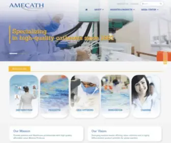Amecathgroup.com(AMECATH) Screenshot