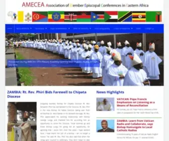 Amecea.org(Association of Member Episcopal Conferences in Eastern Africa) Screenshot