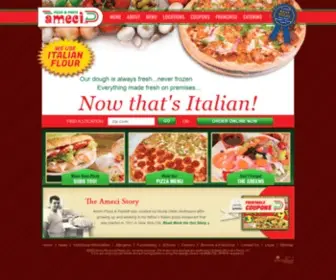 Amecipizzaandpasta.com(Ameci Pizza and Pasta) Screenshot