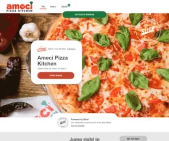 Amecipizzapastamenu.com(Ameci Pizza Kitchen) Screenshot