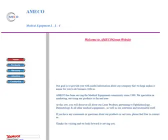 Amecogroup.com(Ameco Medical Equipment LLC) Screenshot