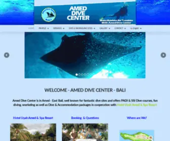 Ameddivecenter.com(Amed Dive Center Bali) Screenshot