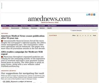 Amednews.com(American Medical News) Screenshot