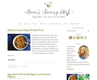 Ameessavorydish.com(Southern-Inspired Easy Healthy Recipes) Screenshot
