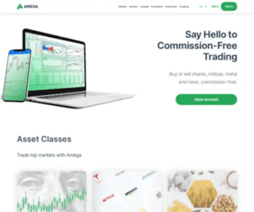 Amega.finance(Commission-Free Trading on Forex & CFD) Screenshot