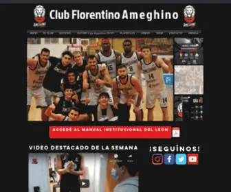 Ameghinobasket.com(Club Florentino Ameghino) Screenshot