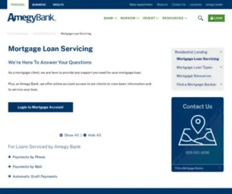 Amegymortgage.com(Mortgage Loan Servicing) Screenshot