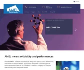 Amelchem.com(AMEL Electrochemistry) Screenshot