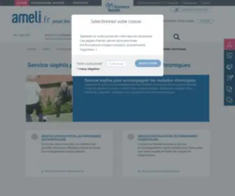 Ameli-Sophia.fr(Service sophia pour accompagner les malades chroniques) Screenshot