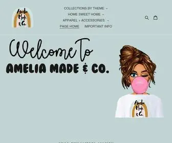 Amelia-Made.com(Amelia Made & Co) Screenshot