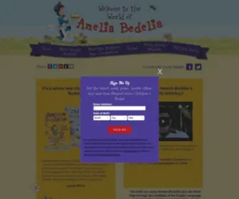 Ameliabedeliabooks.com(The official home for Amelia Bedelia books & activities) Screenshot
