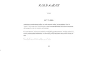 Ameliagarvey.com(Amelia Garvey) Screenshot