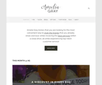 Ameliagrayskincare.com(Amelia Gray) Screenshot