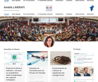 Amelialakrafi.fr(Députée des Français établis hors de France) Screenshot