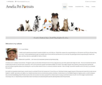 Ameliapetportraits.com(Custom-Painted Pet Portraits) Screenshot