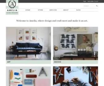 Ameliapresents.com(Curated Collection Of Handmade Goods) Screenshot