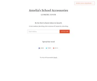 Ameliaschoolaccessories.com(Amelia's School Accessories) Screenshot