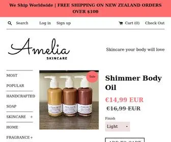 Ameliaskincare.co.nz(Amelia Skincare Amelia Skincare) Screenshot