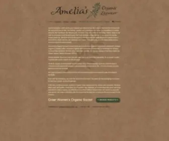 Ameliasorganic.com(Certified organic combed cotton dress socks for women) Screenshot