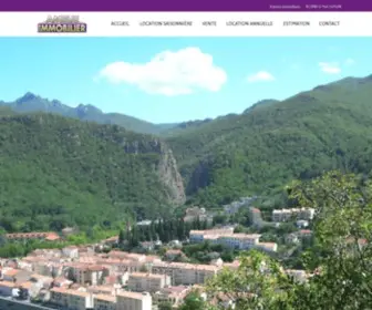 Amelieimmobilier.com(Agence immobilière à Amélie les Bains) Screenshot