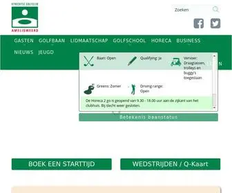 Amelisweerd.nl(Golfclub Amelisweerd Utrecht) Screenshot