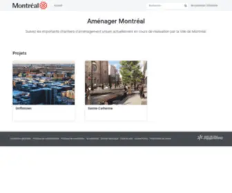 Amenagermontreal.ca(Projets urbains) Screenshot