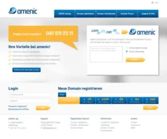 Amenic.ch(Domains registrieren) Screenshot