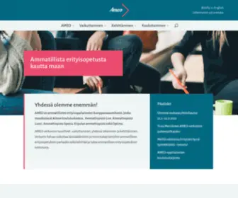 Ameo.fi(Ammatillisten erityisoppilaitosten verkosto) Screenshot