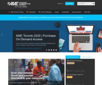 Ame.org(Association for Manufacturing Excellence) Screenshot